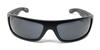 Locs Mad Dog Hardcore Gangster Cholo Narrow Rectangular Black Sunglasses, Color