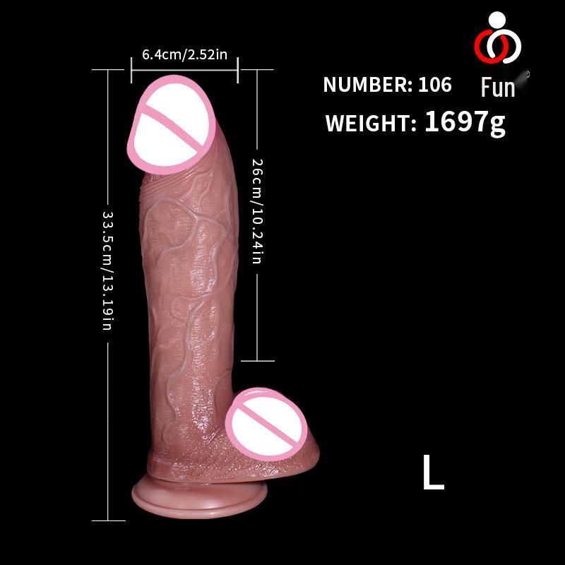 Realistic Liquid Silicone Thick Dildo for Women