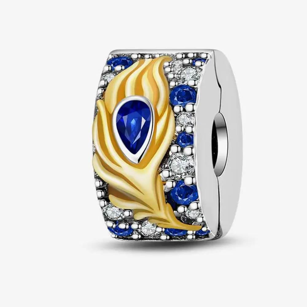 

New In Color Zircon Angle Round Clip Bead Fit Pan Original Bracelet Women Copper Safety Chain Jewelry Gift