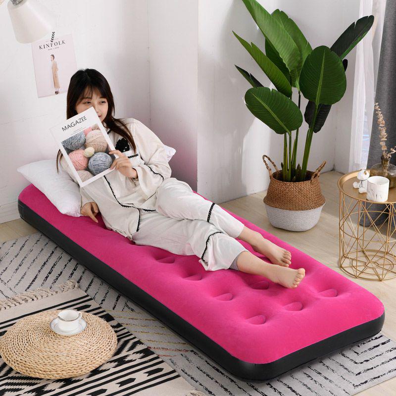 Inflatable Foldable Bed Mat: Portable Air Cushion for Home, Camping, Office, and Outdoor Use.