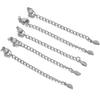 Stainless Steel & Titanium Necklace Extension with Lobster Clasp & Beaded Tail - DIY Accessory Set