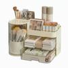 Compartmentalized Vanity Box Space-Saving Design Cosmetic Organizer for Students