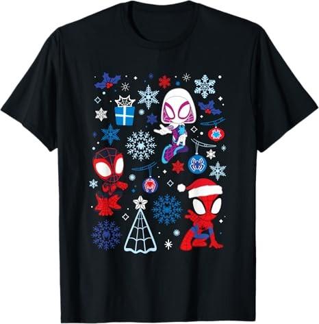 Spidey And His Amazing Friends Christmas TShirt Unisex S