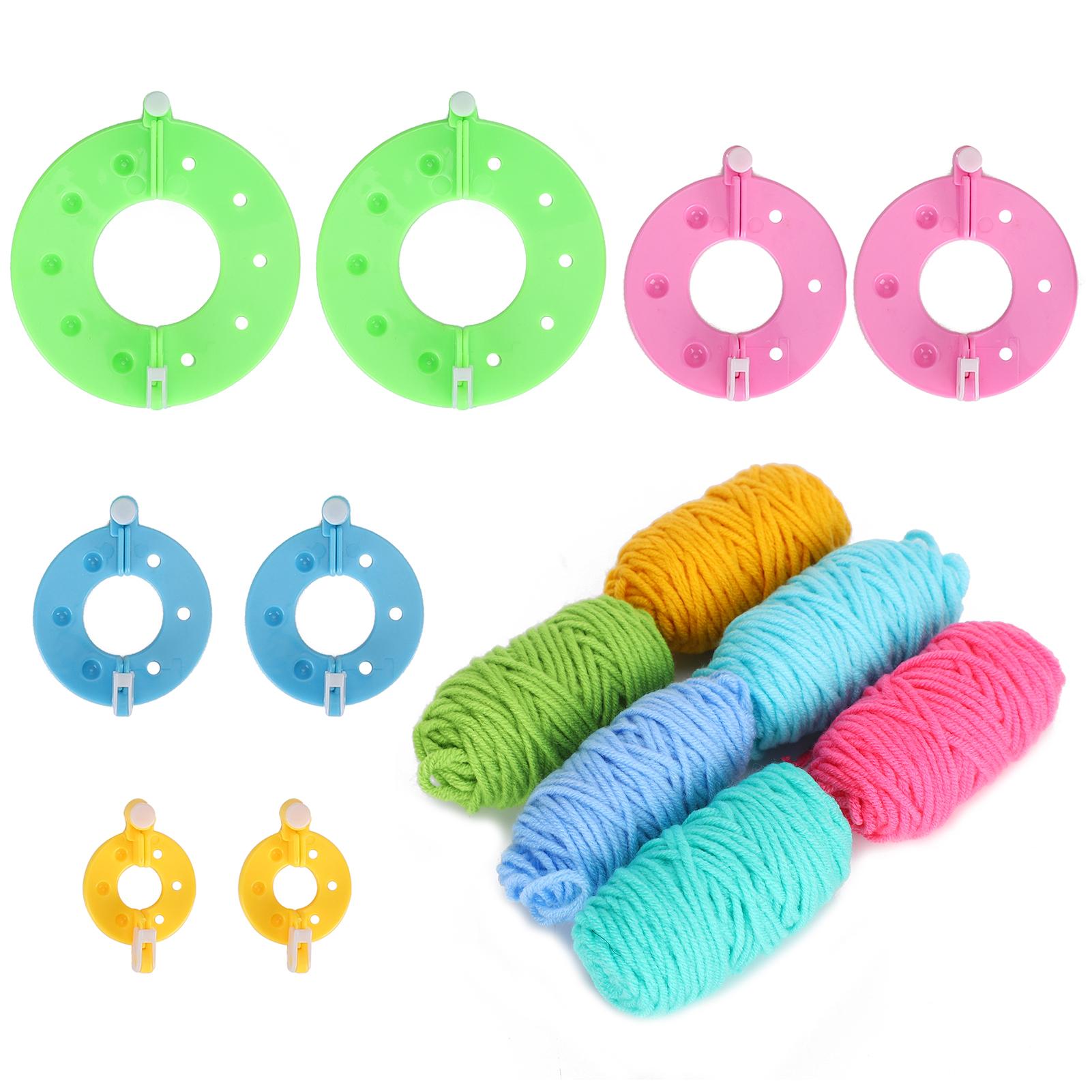 

Наборы для изготовления помпонов, разноцветные пушистые шарики, плетение своими руками, 6 цветов, шерстяная пряжа, подарки для рукоделия