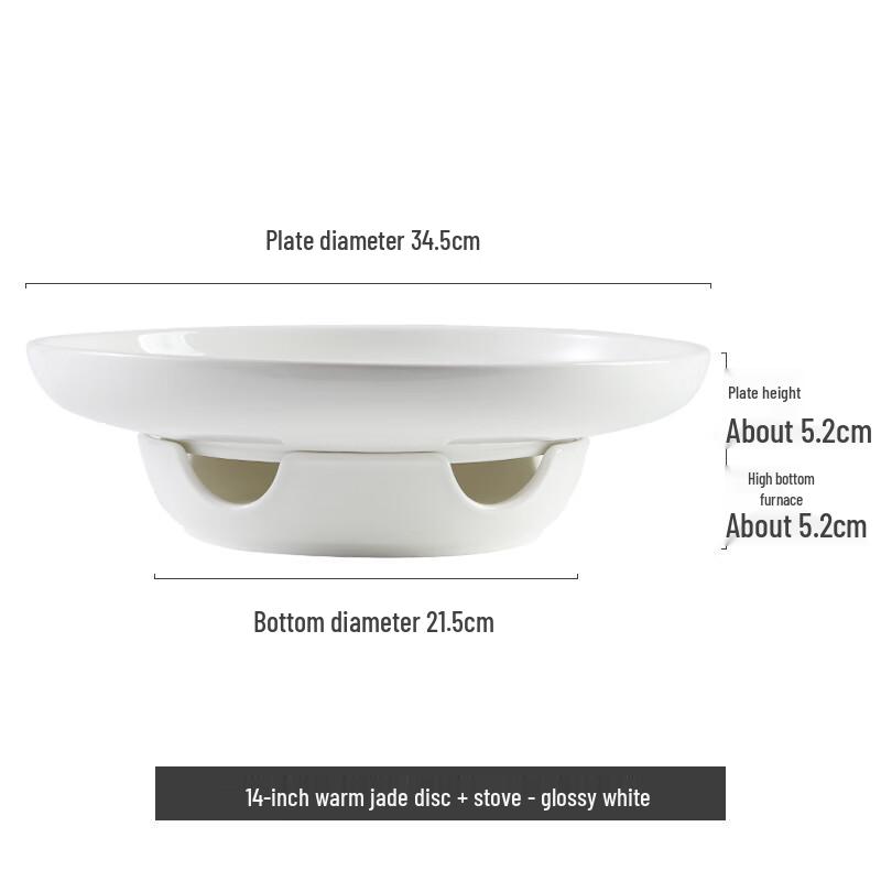 

Large Ceramic Deep Dish with Warming Stand