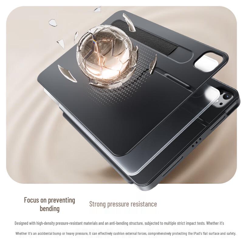 Houhou Detachable Stand iPad Protective Case with Dual Pen Slot