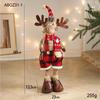 Large Retractable American Cartoon Plush Elk Christmas Ornament Doll