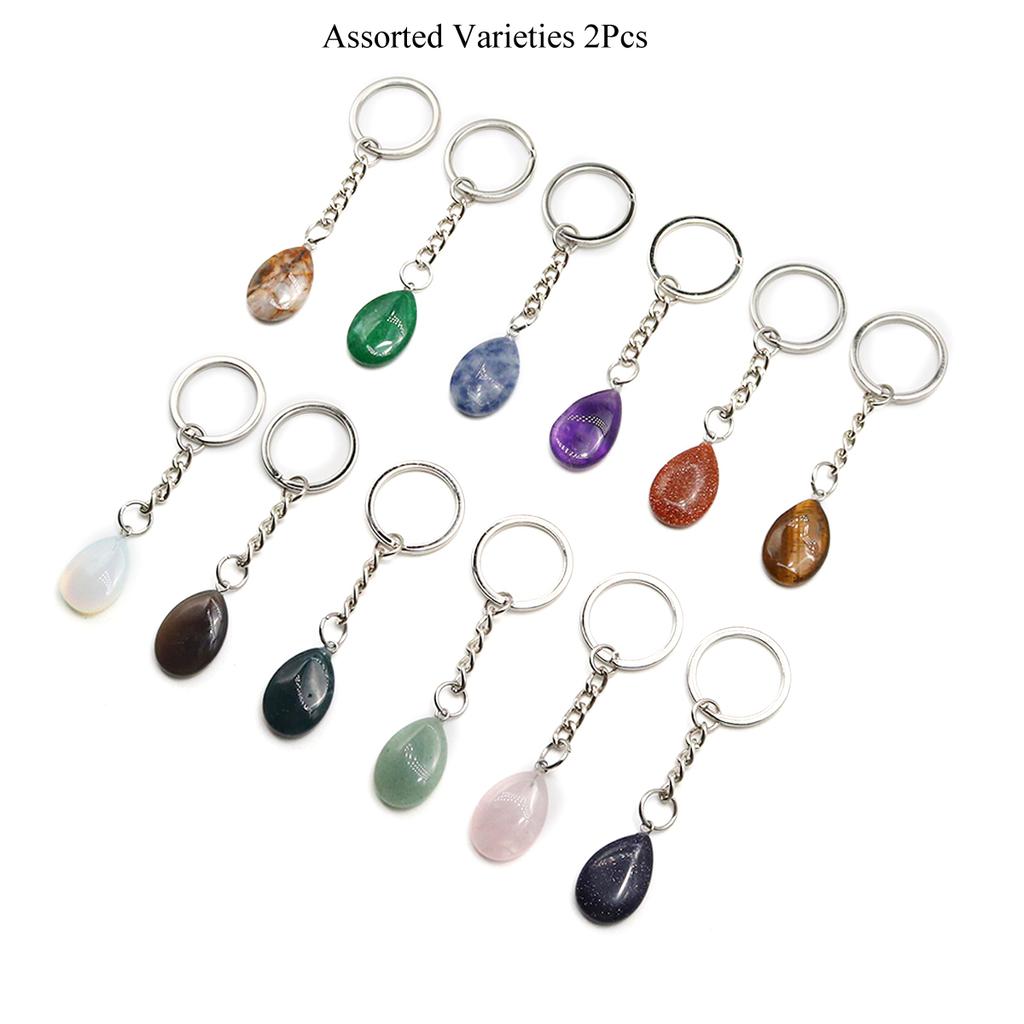 Naturalny kamień brelok do kluczy brelok do kluczy uchwyt na klucze kryształowe kamienie szlachetne lokalizator kluczy breloki dla kobiet mężczyzn biżuteria, akcesoria do torebek 82x11 mm