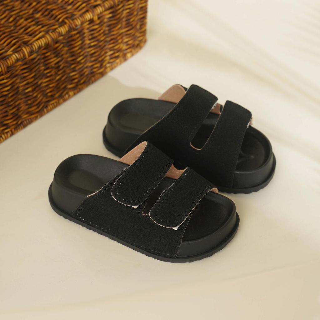Non-Slip Kids' Birkenstock Sandals: Boys' Retro Flip-Flops & Girls' Velcro Sandals for Summer Outdoors