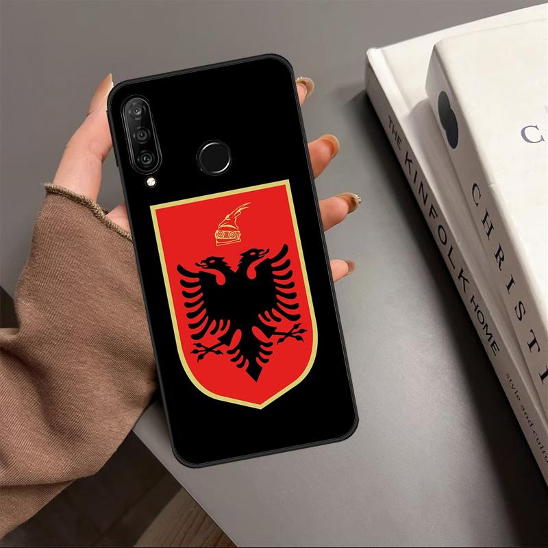 Albania Passport For Huawei Nova 10 9 SE Y91 Y61 Y90 Y70 Y60 Y72 12s 12i 11i 7i 8i P60 Pro P30 P40 Lite Case