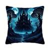 Home Decor Dragon Vs Castle Fantasy Pillow Covers Pattern Cushion Cover Suitable For Sofa Bedroom Car Pillow Cover