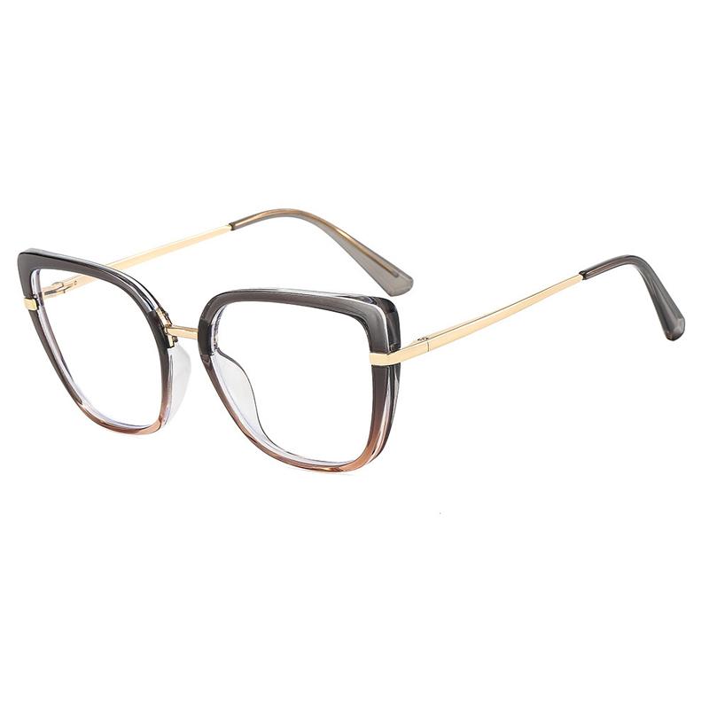 Anti-blue Light Glasses Metal Cat Eye Eyewear Women Men Daily Leisure Eyeglasses Blue Light Blocking Man Lady Computer Eyeglas