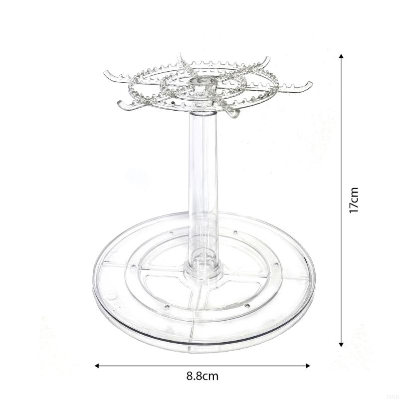 360 Degree Whirling Clear Display Case Planner for Showcasing Collectibles Donations and Jewelry Home otherwise Shop P9YB