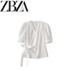 Jnleaog Autumn New Women's Clothing Fashion Style French Style Design Easiest for Match Bowknot Decoration Double Breasted Tops