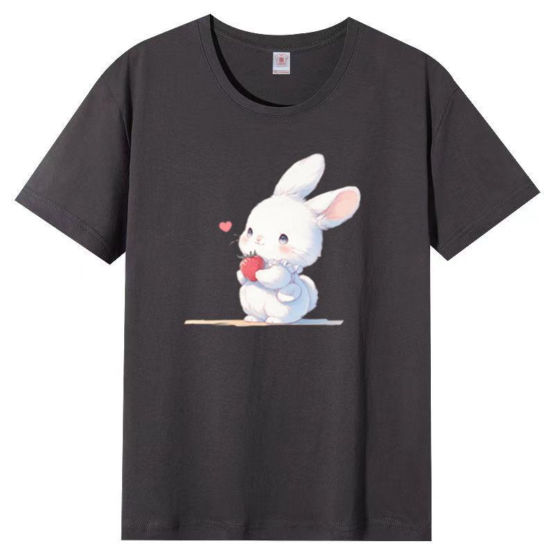 Cotton Short-sleeved T-shirt Female Loose Korean Version of The Harajuku Wind New Letter Printing Students Cotton Body Shirt Female