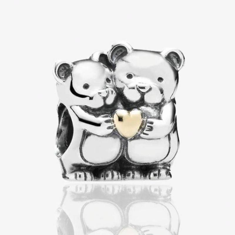 Pandora Care Bear Cute, Fashionable and Exquisite 925 Silver Accessories Same Style for Men and Women 791395