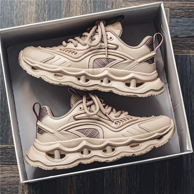 2025 Dad Shoes Men's Summer Breathable Mesh Sports Men's Shoes Youth Casual Height-increasing Running Shoes 2025 New