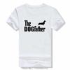 Dachshund funny cartoon T-shirt for men, fashionable summer, 100% cotton, casual street, round neck, short sleeve