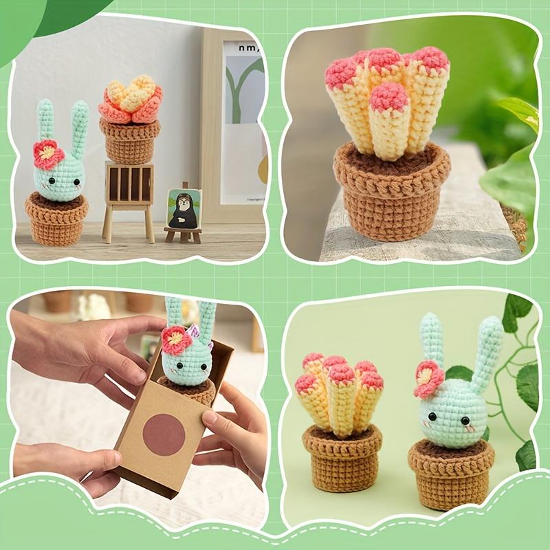 6 buc. Kit complet de croșetat pentru adulți - Include cârlige, fire, fibre, markere și instrucțiuni pentru o învățare ușoară