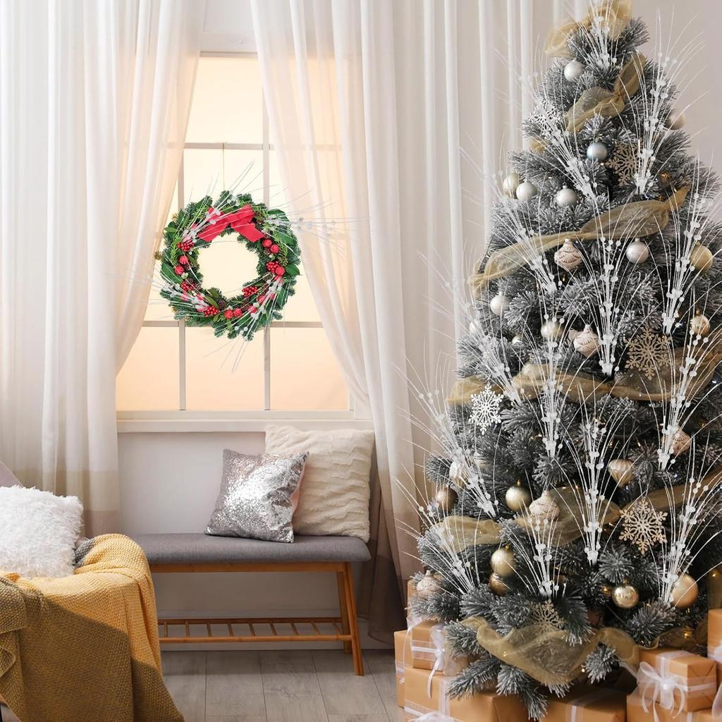 1/3 Stück Künstlicher Beerenstrauß 40CM Kunstpflanze Weihnachtsbaumdekoration für Zuhause Zimmer Vasendeko Neujahrsornamente Zubehör