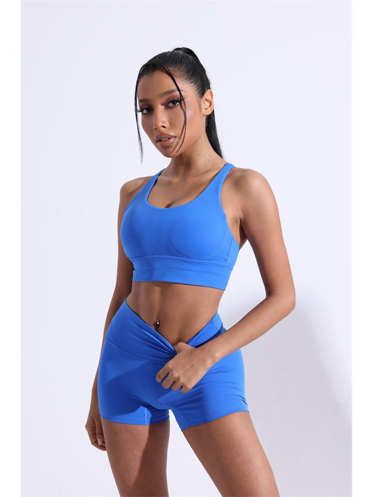 Nude Feel Women's Cross-Back Yoga Sports Bra