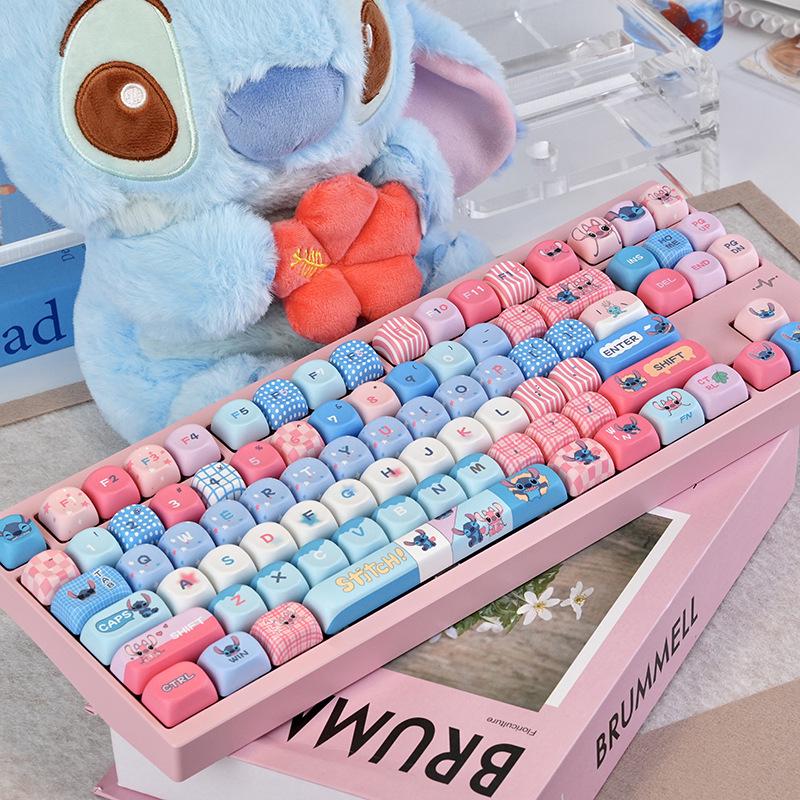 Stitch MOA Original Height PBT Dye-Sublimation Lilo & Stitch Mechanical Keyboard Full Keycap Set