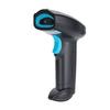 Barcode Scanner Handheld 360 Degrees  Reading Dustproof Waterproof Wireless QR Code USB Reader(Black Blue )