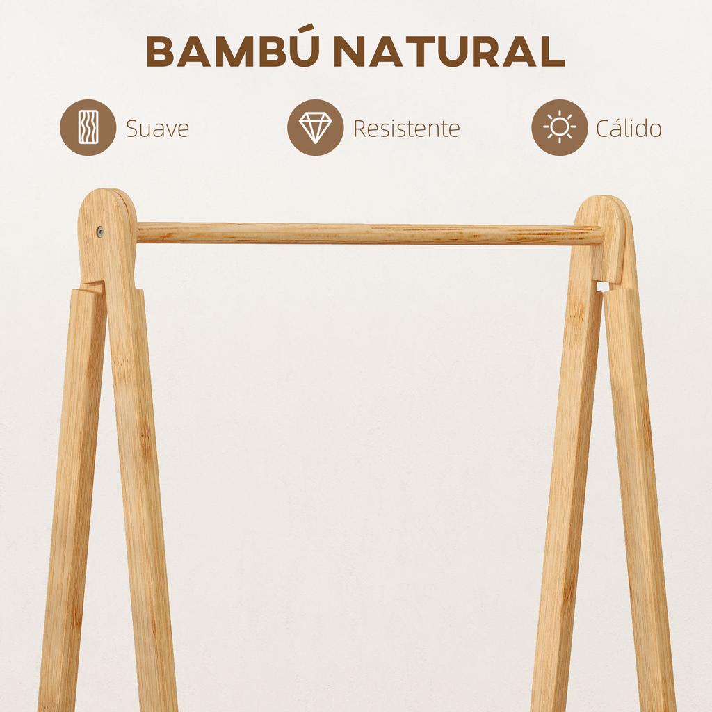 Folding Bamboo Clothes Rack with Fabric Basket with Lid for Hallway Entrance Bedroom 60x44.5x157.5 cm Grey