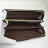 LOUIS VUITTON Zippy wallet N41661 Long Wallet purse Damier canvas Brown Used