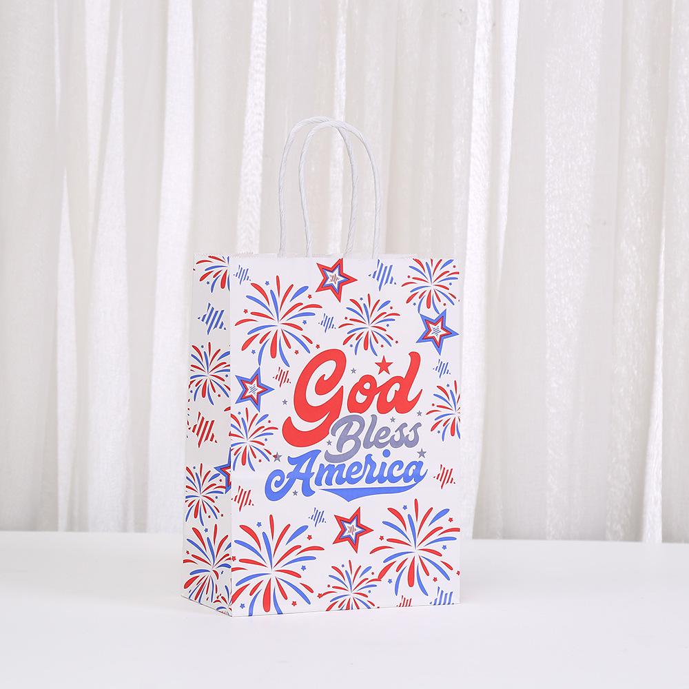 

StoBag, Eco-Friendly Independence Day Gift Bags with Handles for July 4th Celebrations, Patriotic Parties Gifts 30pcs&15x8x21cm