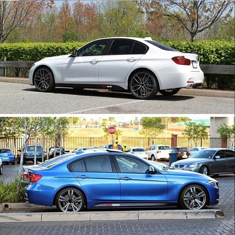 Car Waist Side Skirt Decoration Stickers Carbon Fiber Car Stickers For Mini Cooper R53 R50 F54 F55 F56 F57 F60 R52 R55 R56 R57