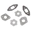 2 Sets Chainsaw Intake Manifold Carburetor Muffler Gasket Kit for P350 Partner