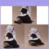 Anime Girl Pvc Figurine With Sitting Pose And Wool Sweater For Collectors And Decor