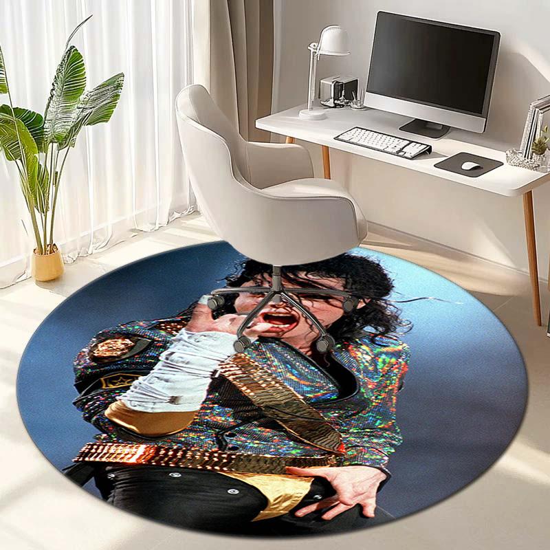 Renowned American Grammy Award Winning Singer Michael Jackson's Circular Carpet Is Soft, Home, Bedroom, Door Mat Decoration, and Non Slip Carpet F1