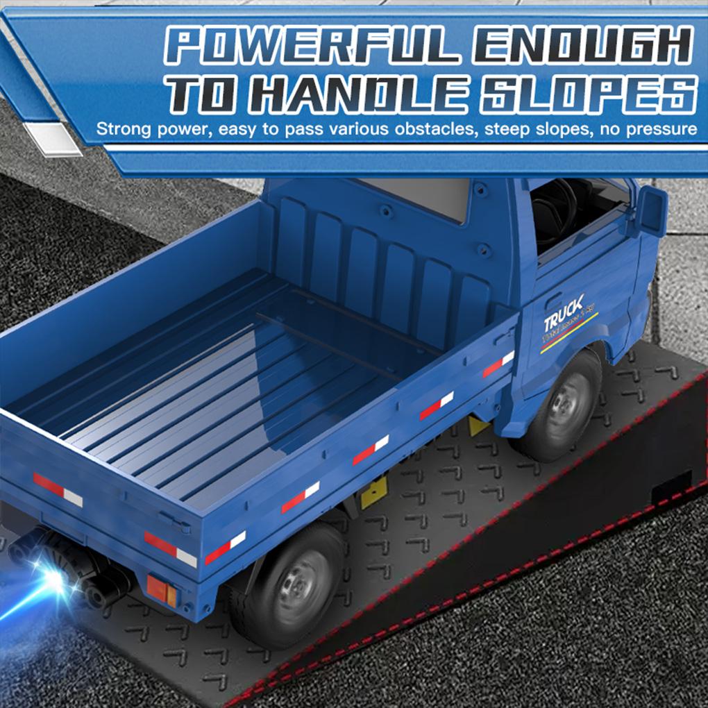 1/18 KF31 RC CAR Mini Cargo Truck With Lights Drift Simulation Drift Climbing Truck Function Model for Kids Birthday Gifts