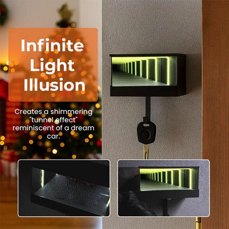 Garage Nyckelorganisatör Väggkrok Med LED-lampor för Entré Hall Magnetisk Förvaringslösning För Bilälskare