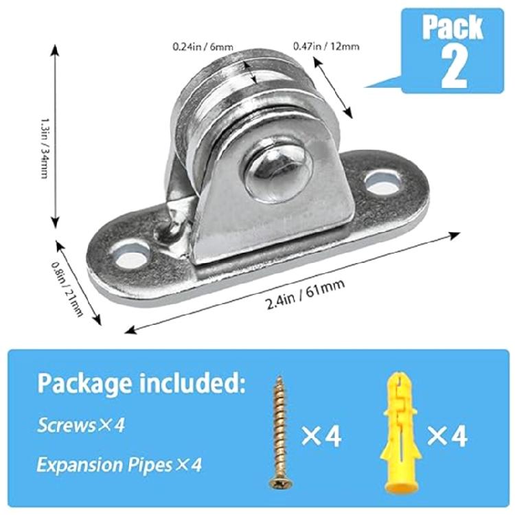 Stainless Steel Pulley Block Small Pulley Block Silents Pulley Bearing Pulley