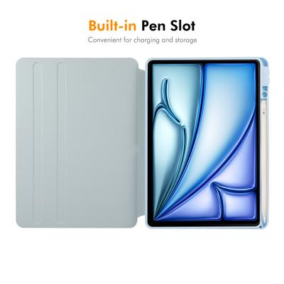 ENKAY HAT PRINCE For iPad Air 13 (2025)/(2024) Stand Case Acrylic+PU Tablet Cover Auto Wake/Sleep