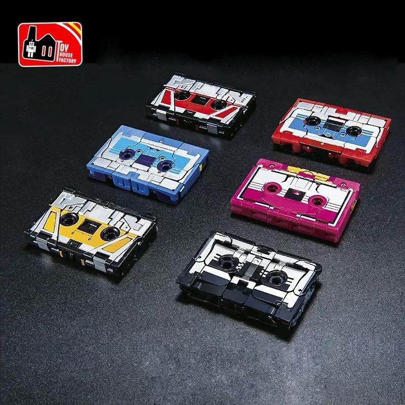 KBB G1 Transformation Robot Soundwave Six Magnetic Tape Troop THF-01P6 Rumble Laserbeak Buzzsaw Anime Action Figure Model Perfect Toys