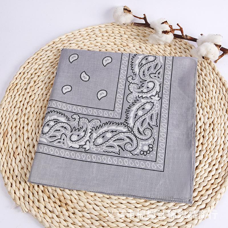 New Fashion Hip Hop Bandana Square Scarf Black Red Headband Printed for Boys/Girls Hair Accessories Hair Scarf