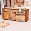Canvas Capybara Pencil Bag Cute Storage Pouch Storage Bag Stationery Bag  Gift