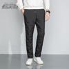 Men's Winter Goose Down Drawstring Straight-Leg Pants X201319483F
