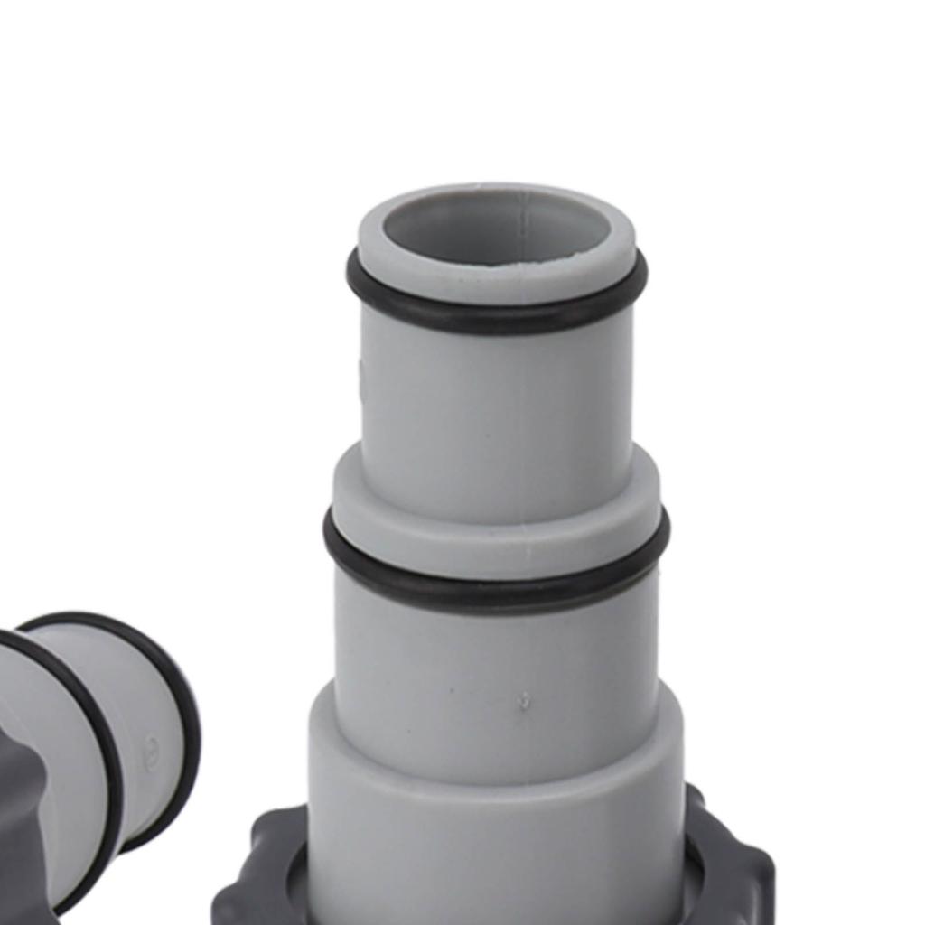 2PCS Pool Hose Adapter with Collar Replacement Threaded Connection Pump Hose Adapter for Intex Fit ARU