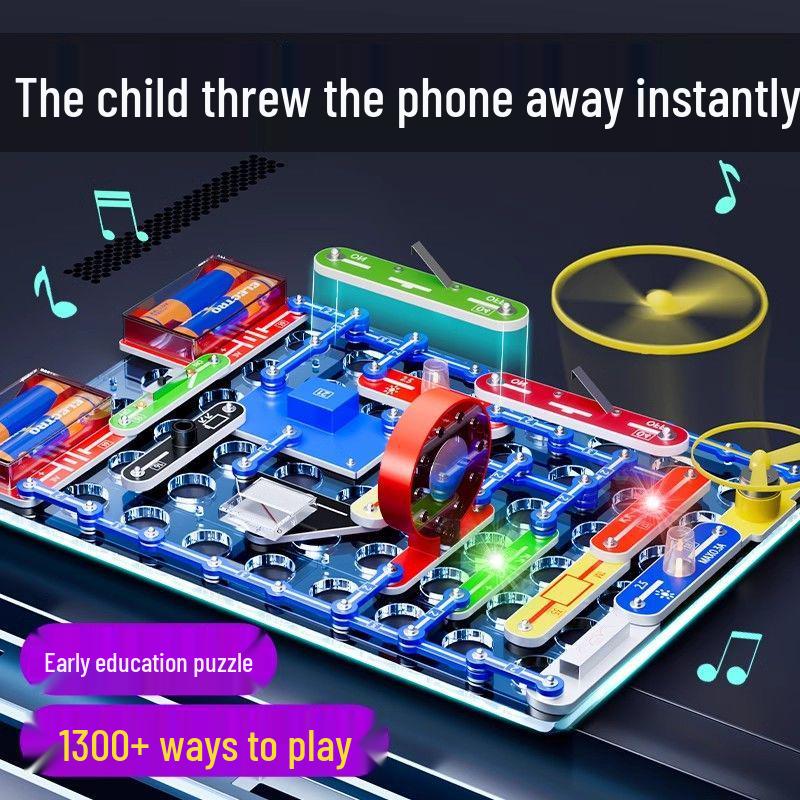Kid's Electronic Circuit Building Blocks for Science Experiments