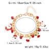 Christmas Tree Stan Claus Snowman Elk Metal Charms Chain Bracelets for Women Girls Xmas Tree Bracelet Jewelry Gift Adjustable