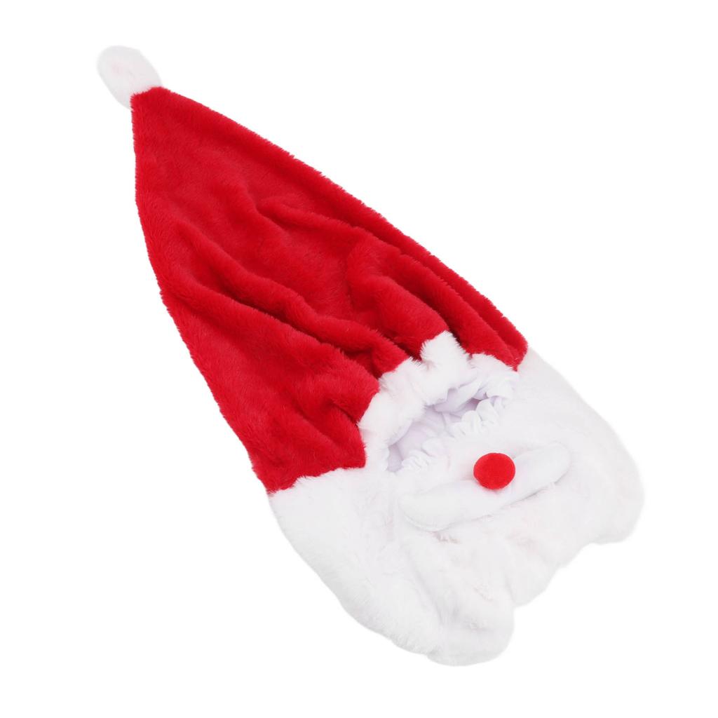 Christmas Helmet Cover Plush Scratch Proof Motorcycle Helmet Hat for Entertainment Decoration