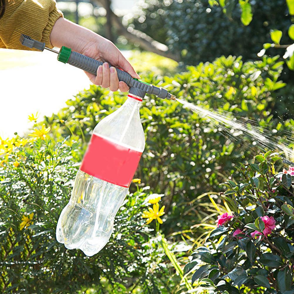 High Pressure Air Pump Manual Sprayer Adjustable Drink Bottle Spray Head Nozzle Garden Watering Tool Sprayer Agriculture Tools