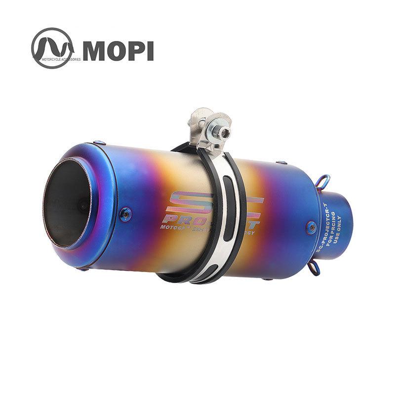 51mm Small Titanium-Iron Cannon Exhaust Pipe for SC Motorcycle Modification - Universal for Kawasaki, Chunfeng, Yamaha