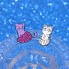 Music Cat Enamel Pins Custom 1989 Cute Guitar Cat Brooches Lapel Badges Cartoon Animal Jewelry Gift for Kids Friends