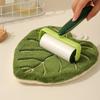 Soft Double-Layer Leaf Style Hand Towel Thickened Absorbent Hanging Hand Cloth Speed Dry Handkerchief Rag For Kitchen Bathroom